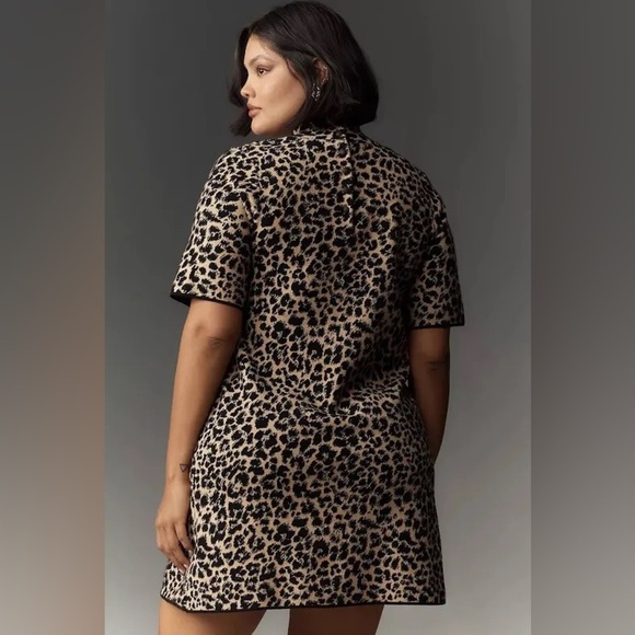 NWT! Anthropologie The Annalise Mock-Neck Mini Sweater Dress by Maeve - 🎶 - Picture 4 of 8